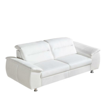 Cortex Sandi Sofa, White Faux Leather